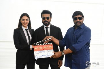 Ram Charan and Shankar Movie Launch Photos